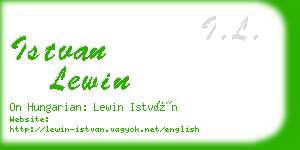 istvan lewin business card